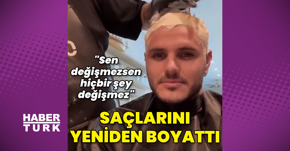 Mauro Icardi saçlarını yeniden boyattı